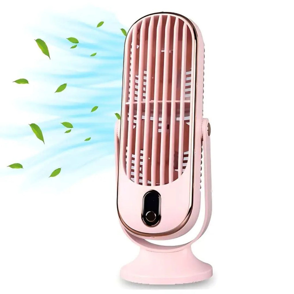 مروحة مكتب LumaBreeze صغيرة وهادئة قابلة لإعادة الشحن عبر USB - تبريد هادئ ومدمج
