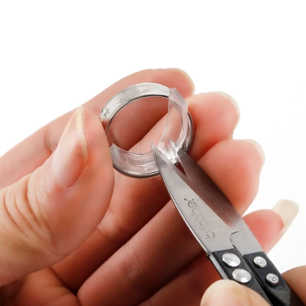 Unsichtbarer Ringgrößenversteller — Transparente, aufsteckbare Ringeinsätze
