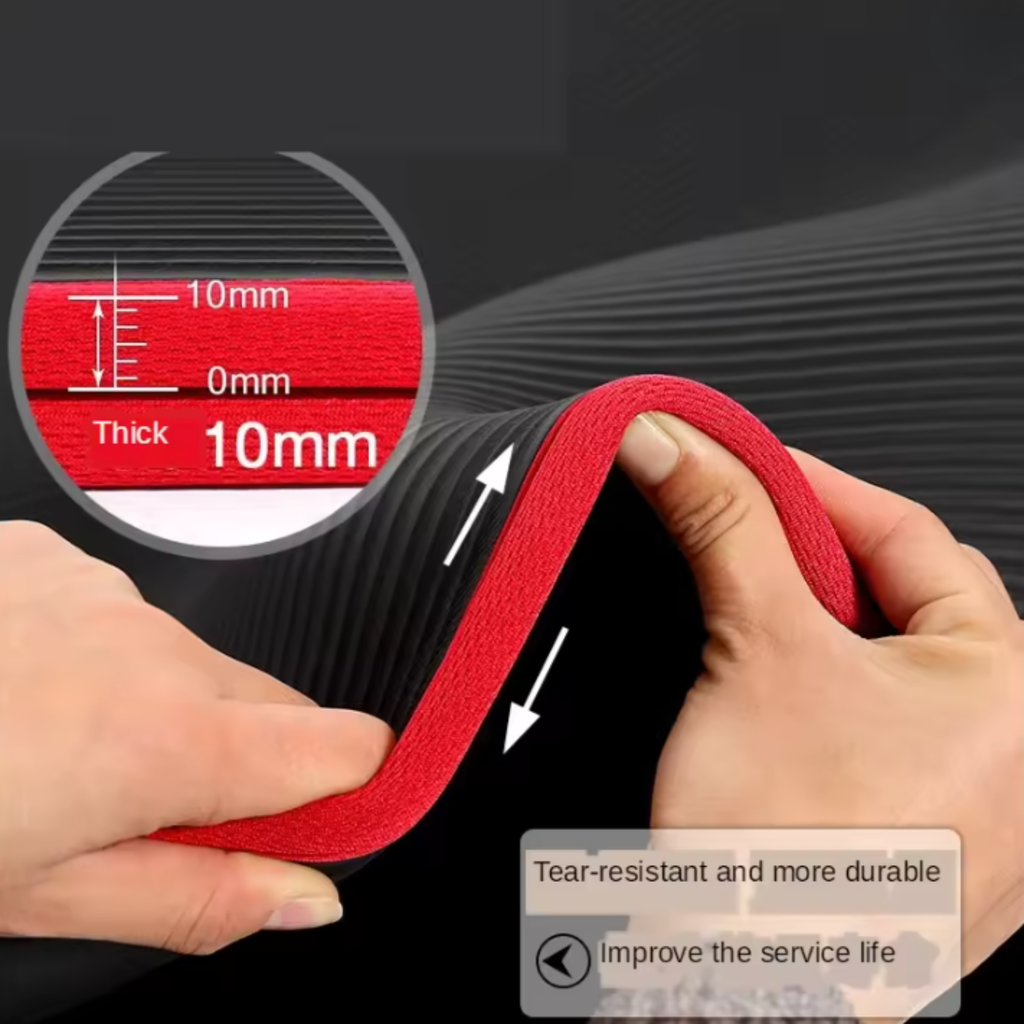 CalmFlex extra tjock halkfri yogamatta — dämpat grepp