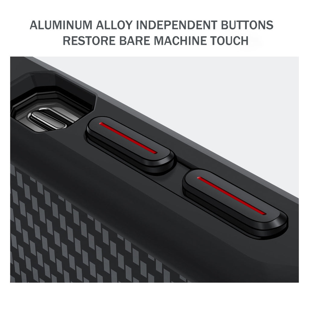 Aegis Shield magnetisk telefondeksel — karbonfib tekstur