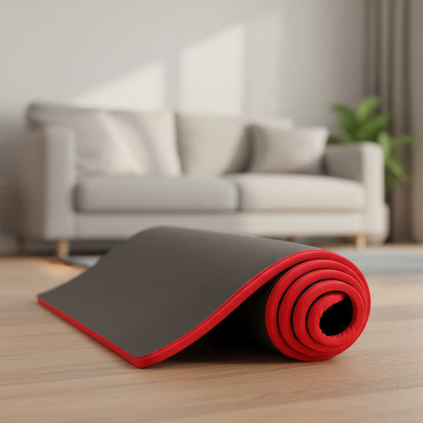 CalmFlex extra dikke yogamat — antislipoppervlak en royale demping