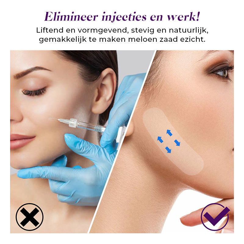 Nastro adesivo invisibile per sollevare il viso — Contorno facciale a V discreto