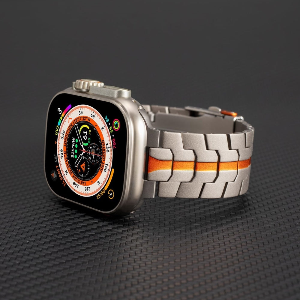 Cinturino in titanio per Apple Watch — Stile leggero e resistente