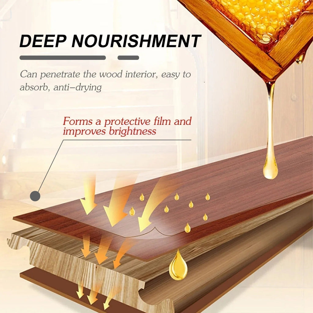 Spray per la cura delle superfici naturali con cera d'api per la manutenzione del legno | livraina