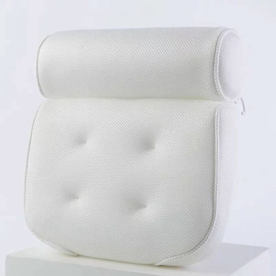 Almofada de banho ergonómica ZenNest ErgoRelax — apoio ergonómico para o pescoço e as costas