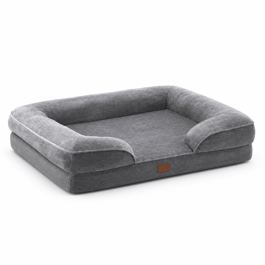Orthopädisches, kuscheliges, waschbares und rutschfestes Hundebett | livraina