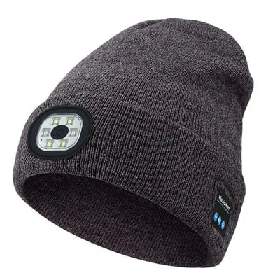 Gorro de lana Bluetooth 3 en 1 - Luz y altavoz integrados