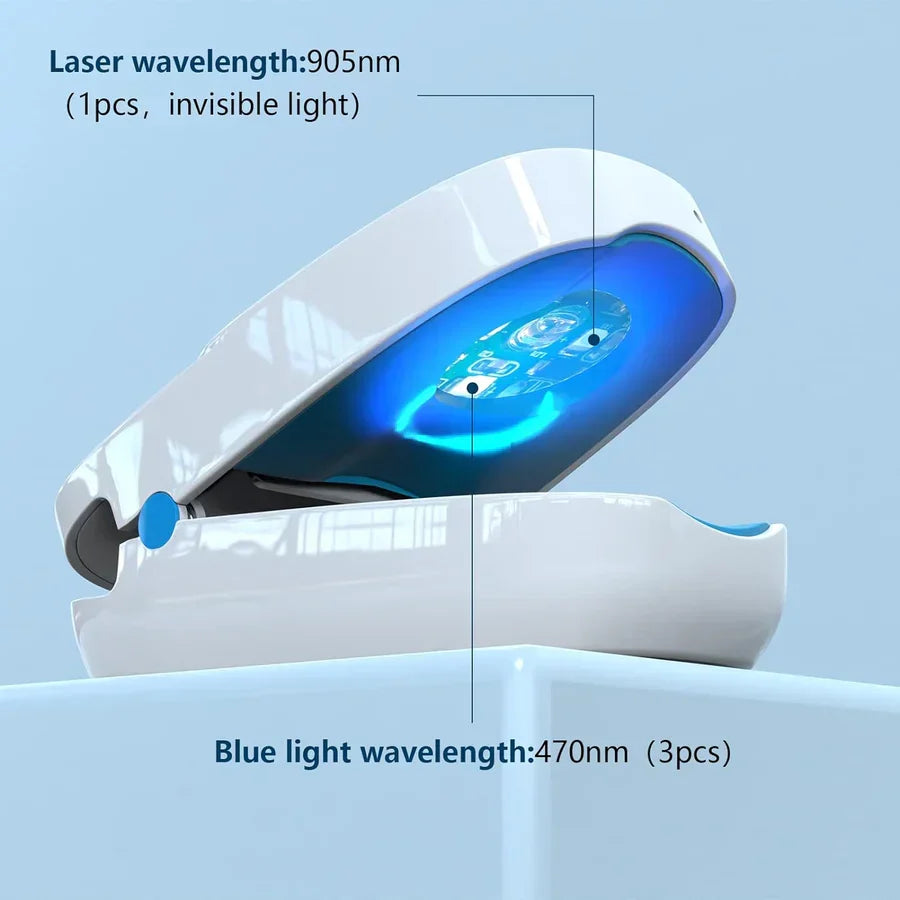 Sistema de terapia láser para los hongos de las uñas LuminNail — 905 nm y 470 nm