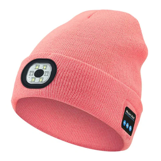 Gorro de lana Bluetooth 3 en 1 - Luz y altavoz integrados