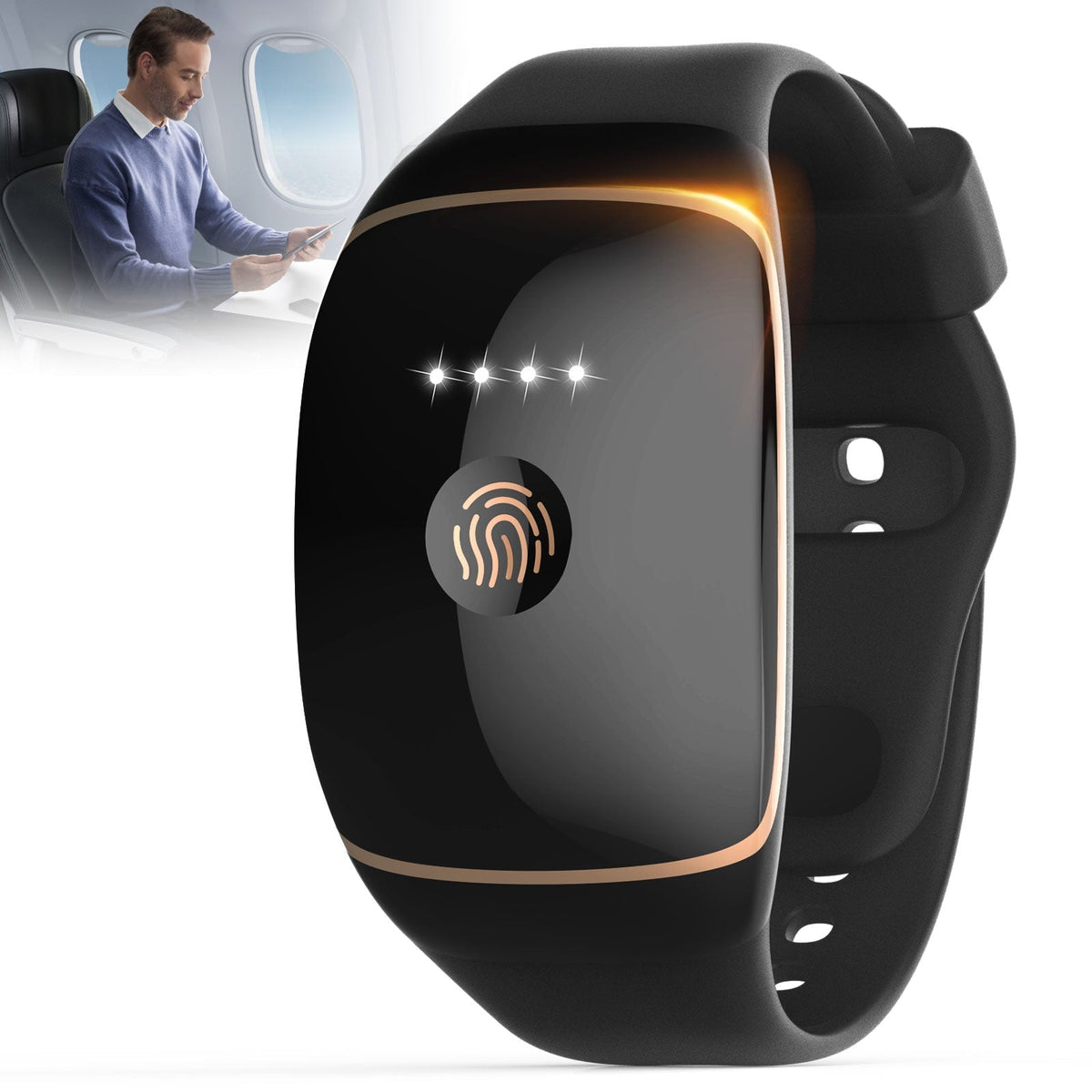 CalmiWave Nausea Relief Wristband — Drug-Free Electrical Stimulation