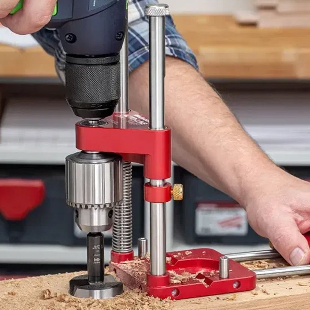 Localizador de taladros para carpintería con vástago hexagonal de 1/4 de pulgada