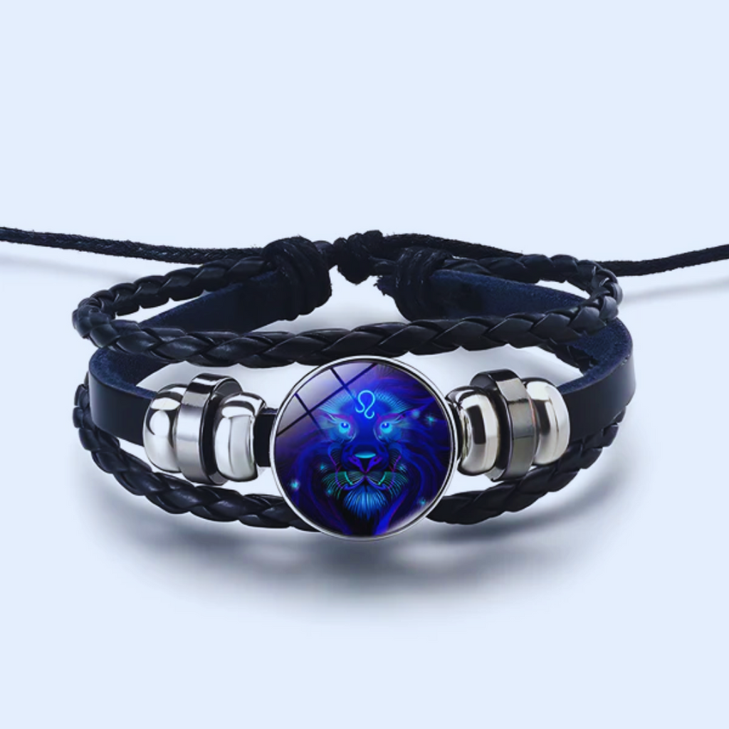 Brățară zodiacală reglabilă — Lungime de bază de 16 cm cu lanț de extensie de 5 cm