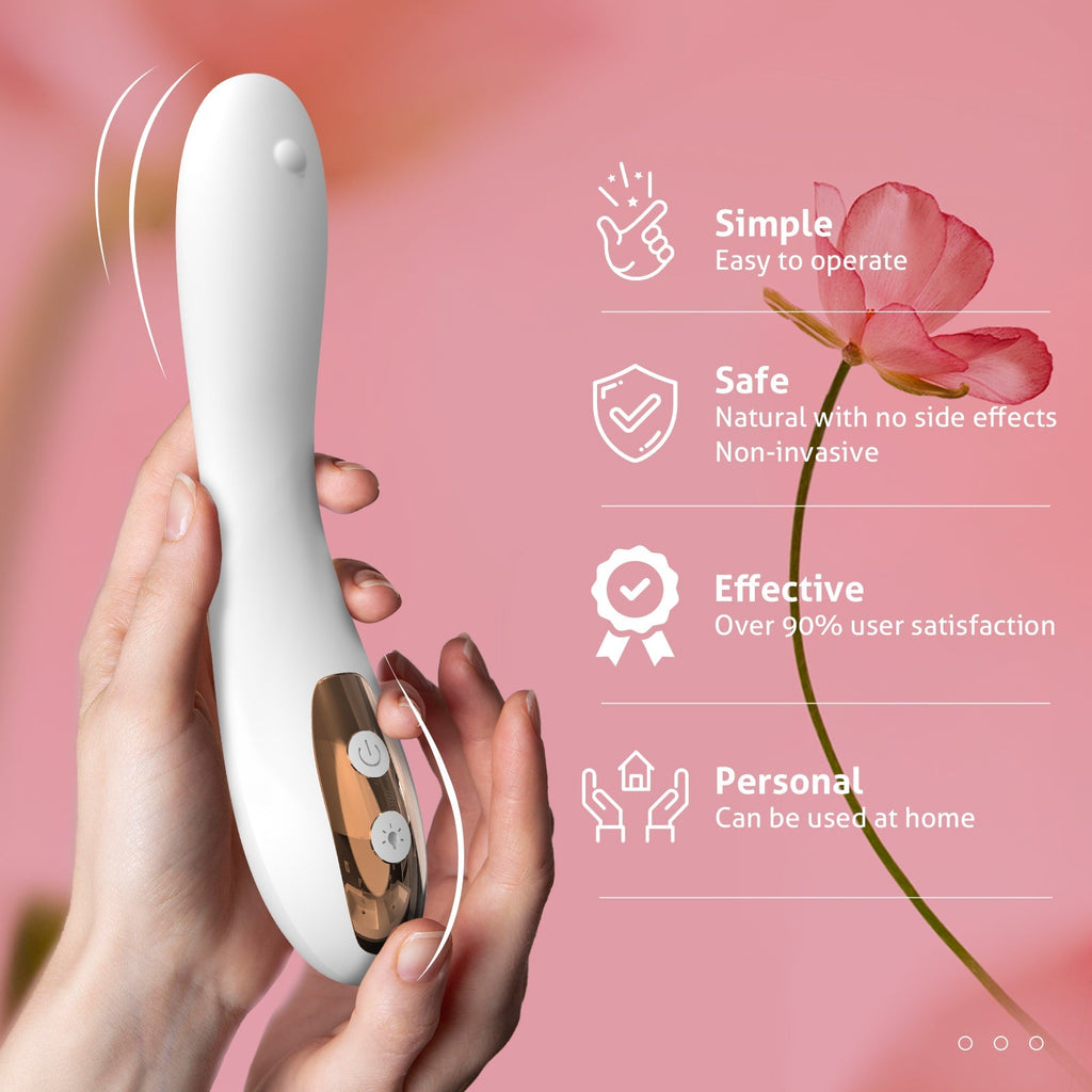 Dispositivo femenino de terapia íntima con luz roja — Función de calentamiento