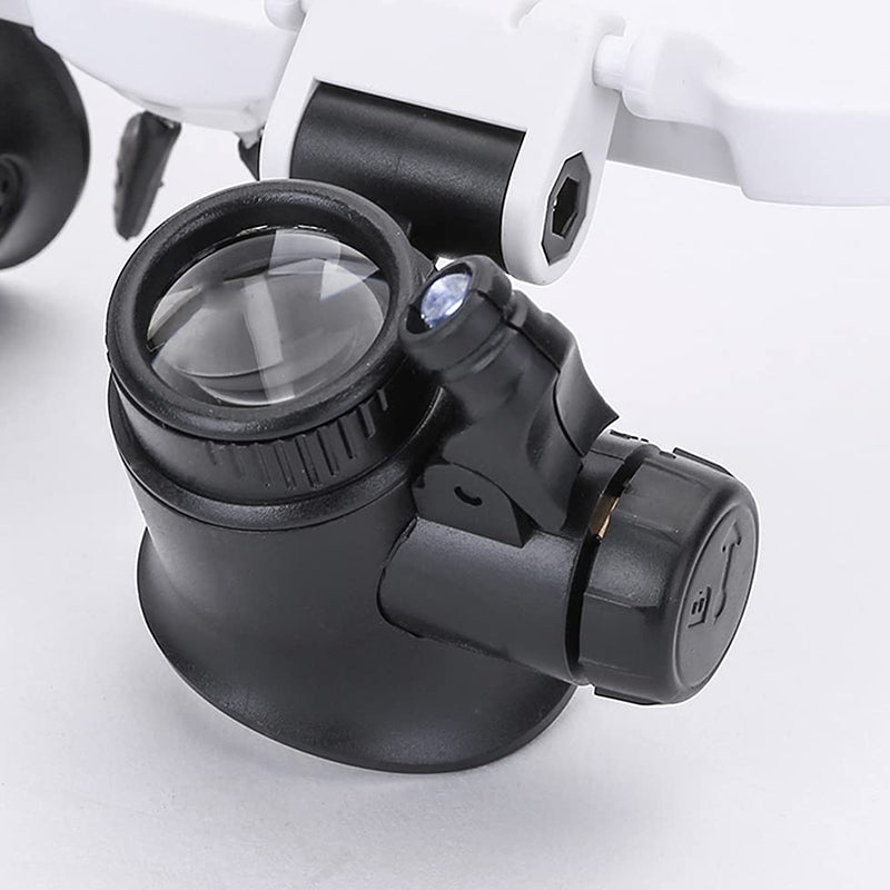 Lenti d'ingrandimento a doppio LED — 8x, 15x, 23x, lente girevole a 180°
