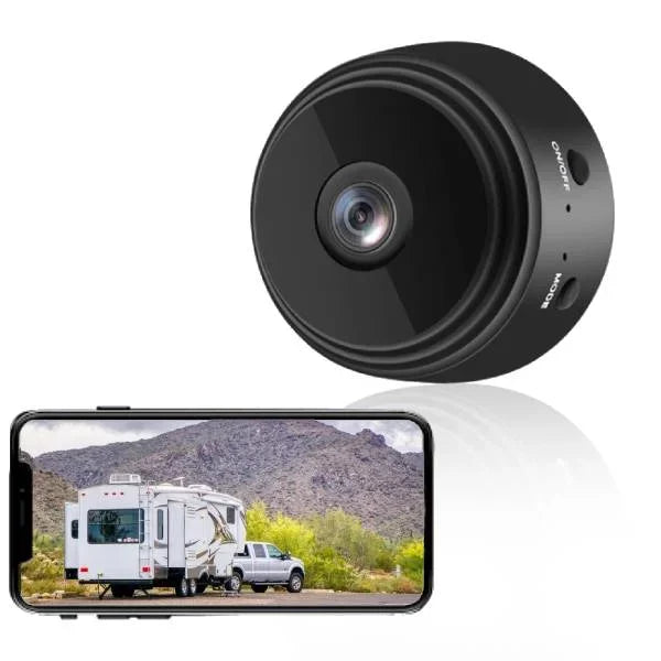 Câmara de marcha-atrás sem fios HD para autocaravanas, camiões e reboques, com visão noturna