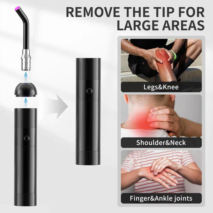 Dispositivo AuroraBeam per terapia orale a luce rossa — portatile 3-in-1