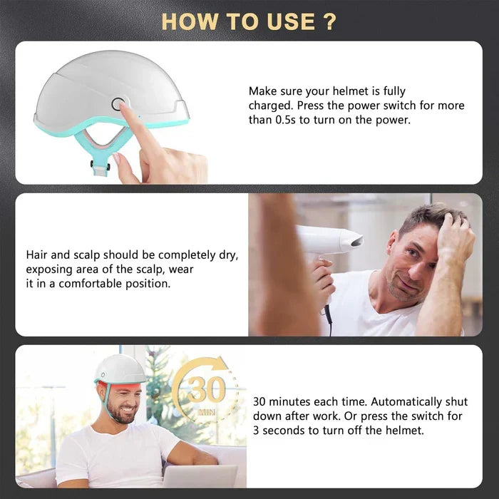 Laser Cap Hair Regrowth System — 650 nm Red Light Therapy