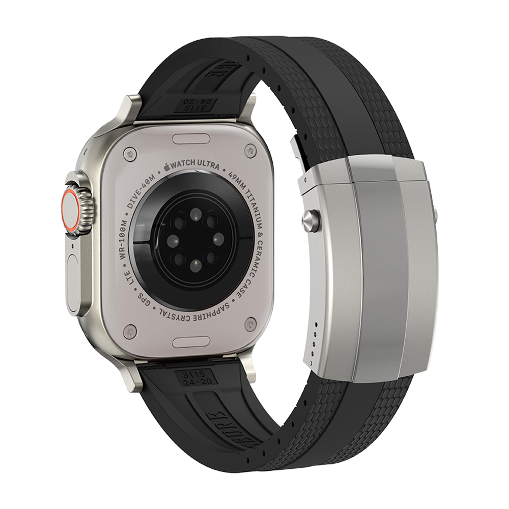 Cinturino Apple Watch Ocean Luxe — Chiusura pieghevole, tonalità marine