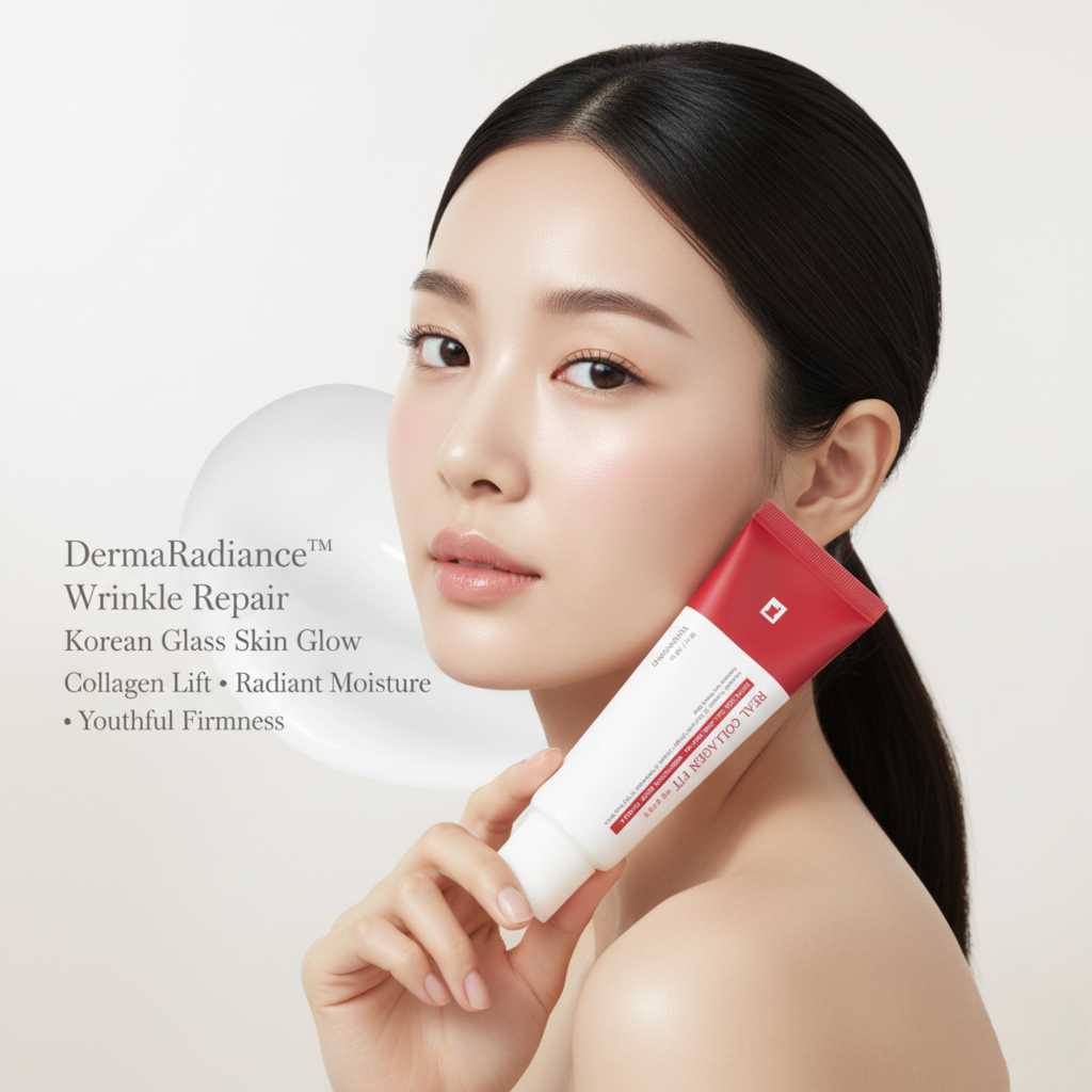 LuminaGlow Kollagen-Peelingmaske zur Faltenreparatur für Glass Skin