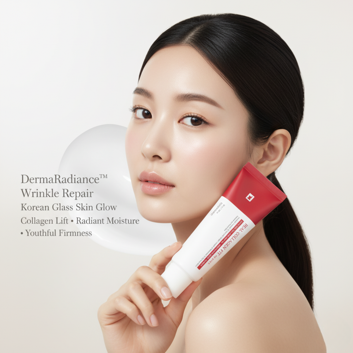 LuminaGlow Kollagen-Peelingmaske zur Faltenreparatur für Glass Skin