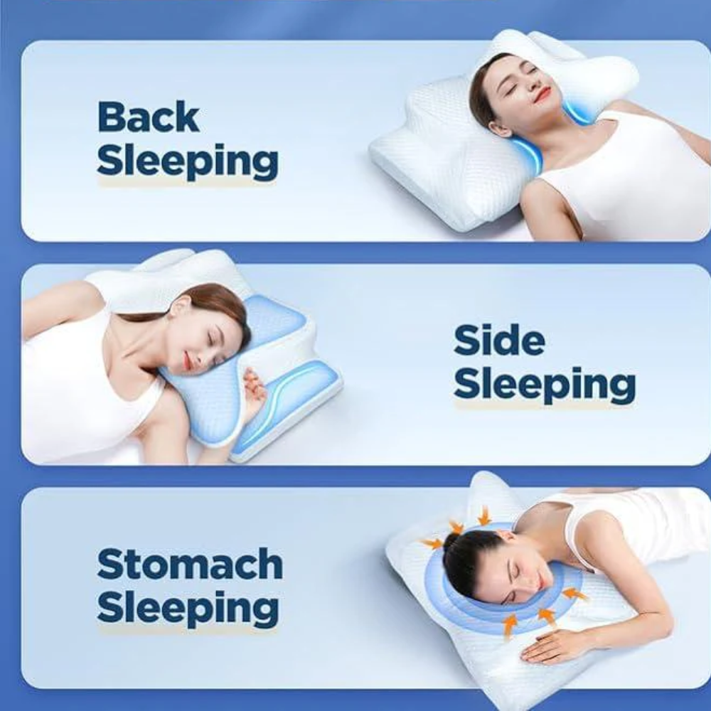 Ergonomic Memory Foam Pillow for Snoring and Sleep Apnea Relief