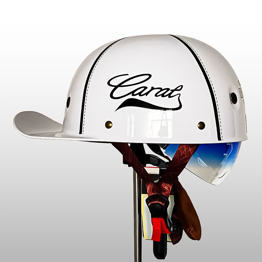 Casco da moto AstraCap Pro in stile casco da baseball — Certificato ECE DOT