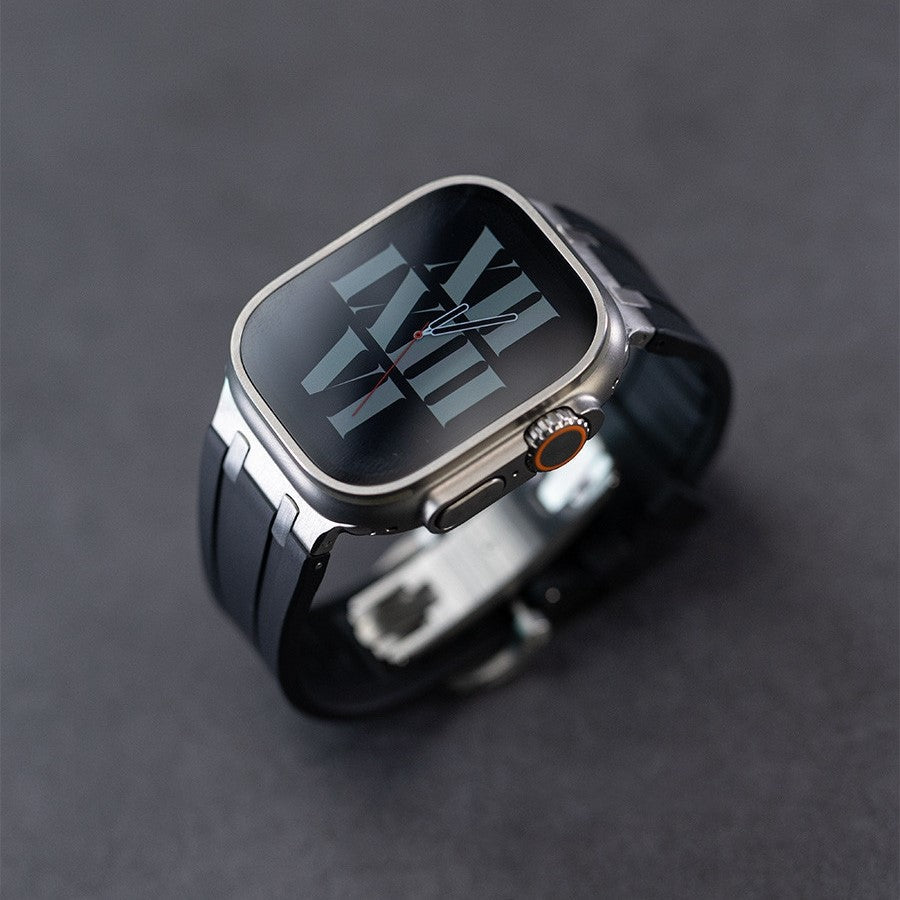 NovaLink tykk silikonrem til Apple Watch — titanadapter