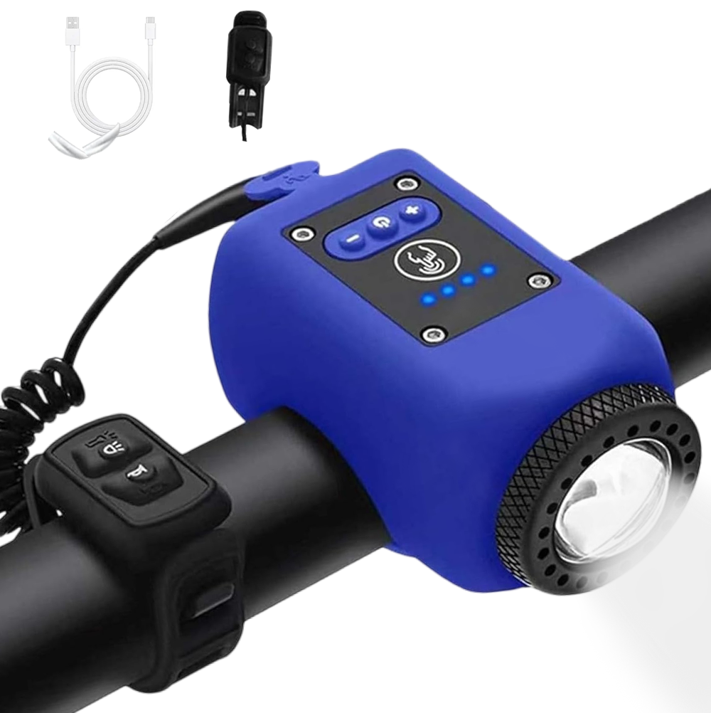PulseBike USB Rechargeable Bike Light — Integrated Horn