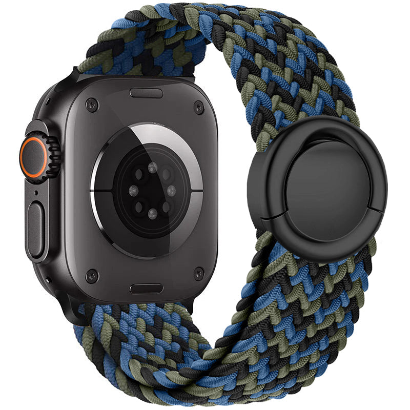 Cinturino intrecciato in nylon per Apple Watch — Fibbia rotonda regolabile