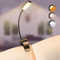 Ansteckbare Leselampe – 9 LEDs, per USB wiederaufladbar, stufenlose Dimmung, augenschonend
