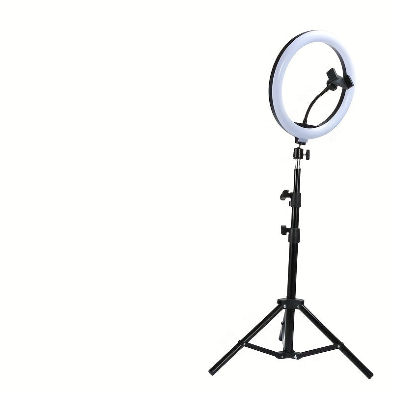 ערכת תאורת טבעת LED Lumina - חצובה מתכווננת ומחזיק לטלפון