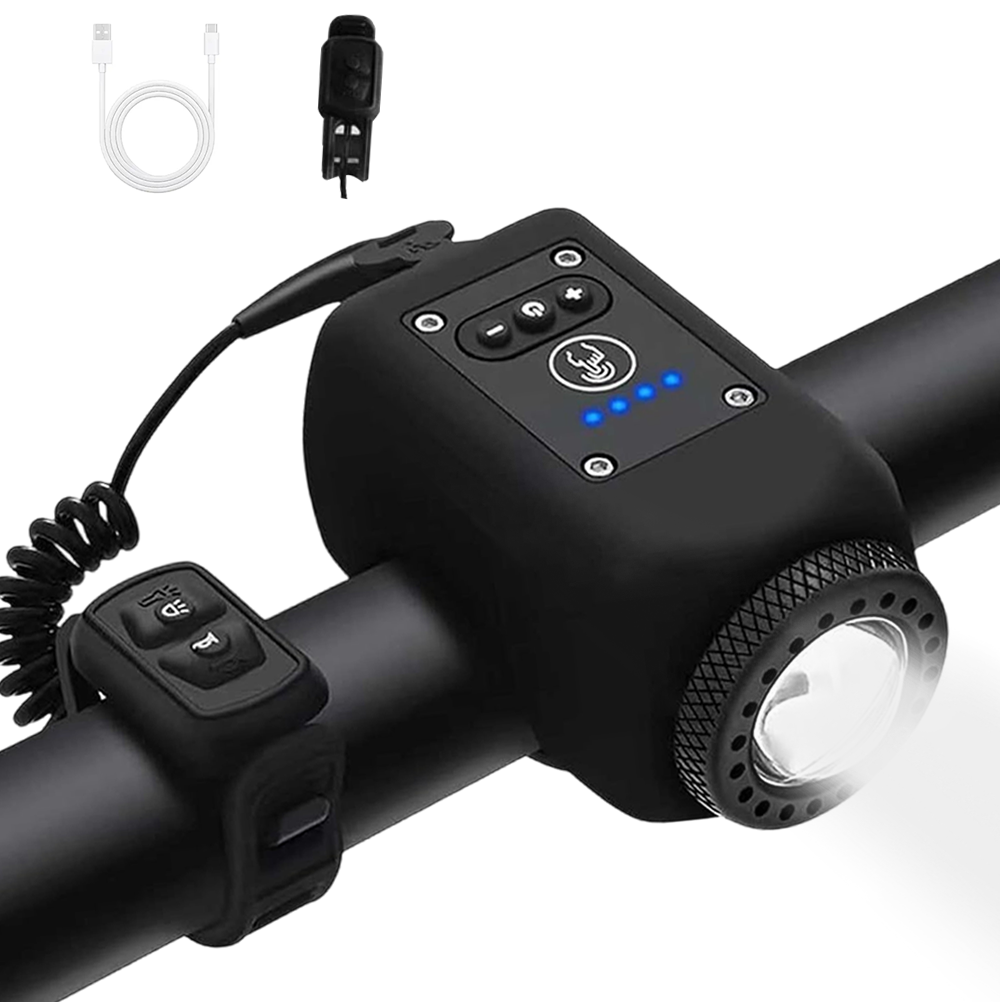 PulseBike USB Rechargeable Bike Light — Integrated Horn