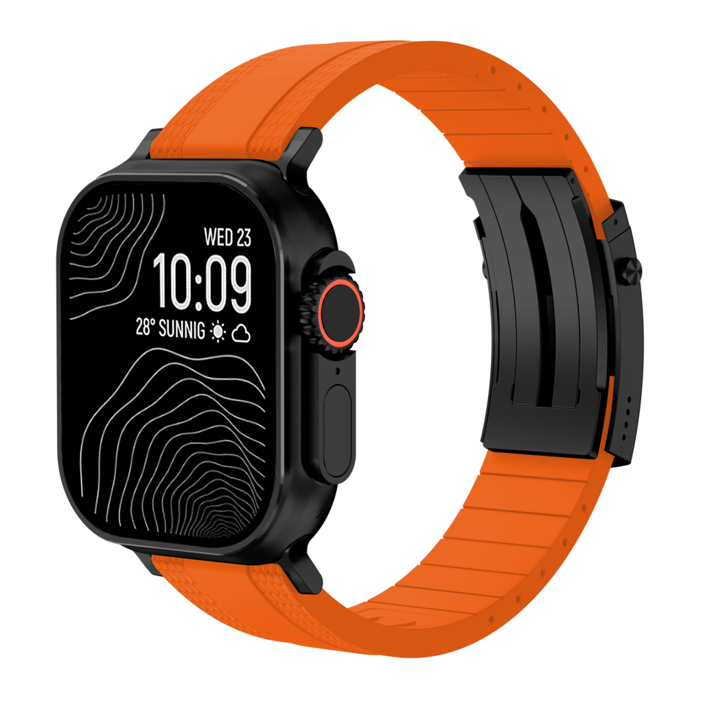 Cinturino Apple Watch Ocean Luxe — Chiusura pieghevole, tonalità marine