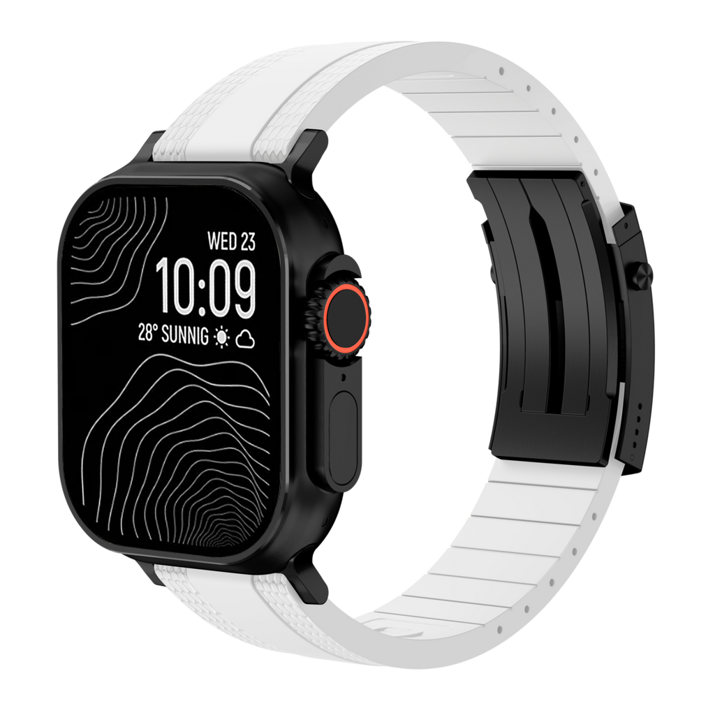 Cinturino Apple Watch Ocean Luxe — Chiusura pieghevole, tonalità marine