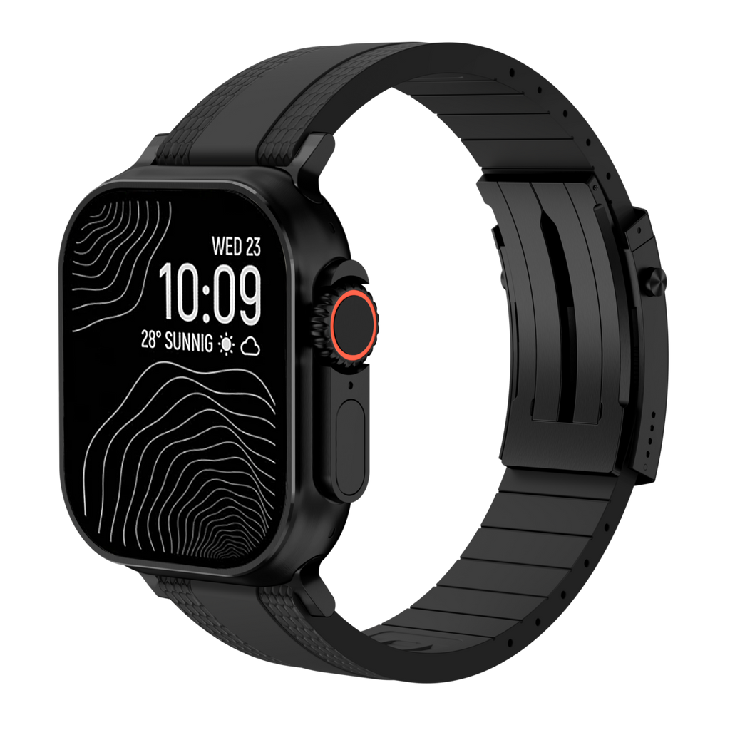 Cinturino Apple Watch Ocean Luxe — Chiusura pieghevole, tonalità marine