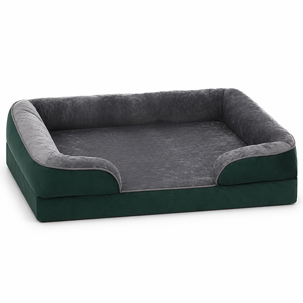 Cama ortopédica de espuma para perros con funda lavable (base antideslizante) | livraina