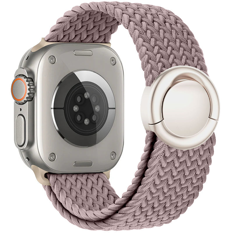 Cinturino intrecciato in nylon per Apple Watch — Fibbia rotonda regolabile