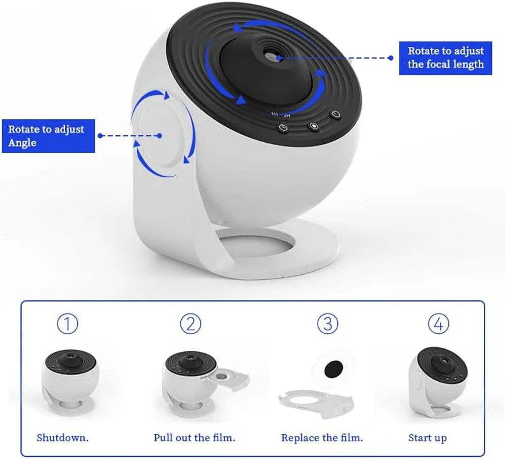 NovaLuma Cosmic Projector | Transform Your Room Into a Mesmerizing Escape That Calms and Inspires Your Soul | livraina