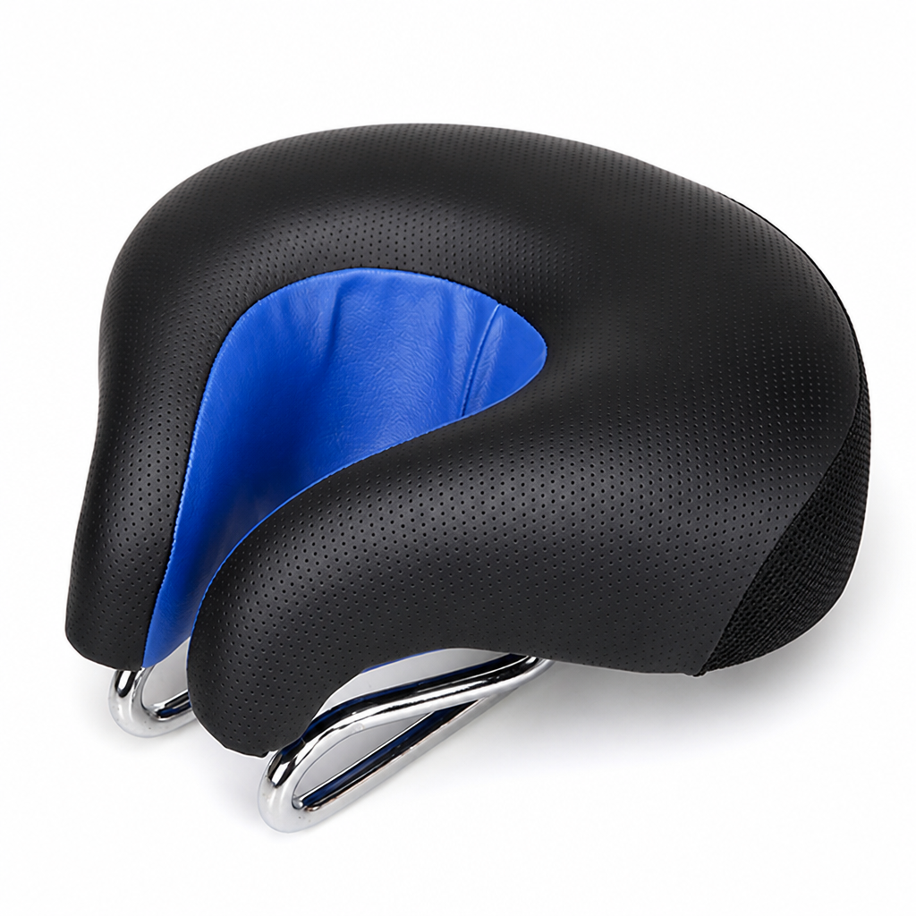 Beznosové ergonomické sedlo na horské kolo s odpružením pomocí pružin (20 x 18 cm) | livraina