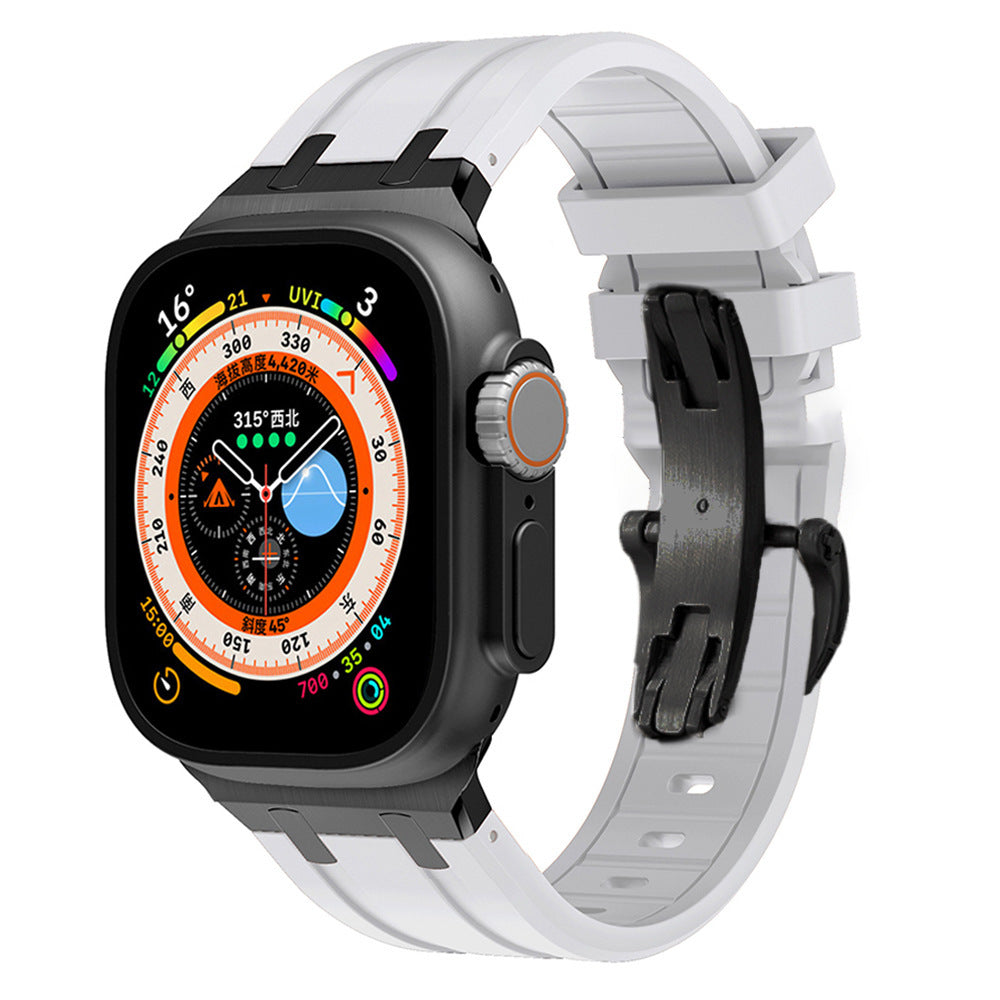 NovaLink tykk silikonrem til Apple Watch — titanadapter