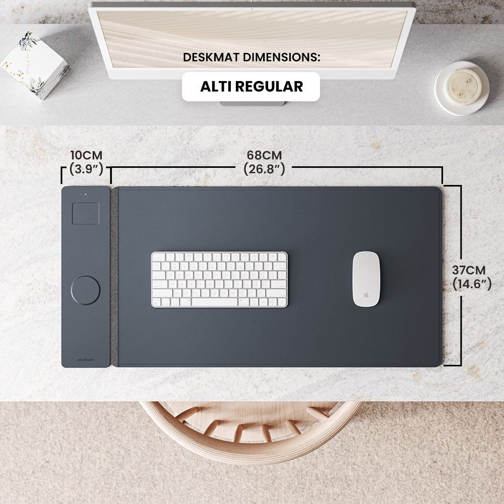 Tapis de bureau de recharge sans fil NovaCharge — Deux zones de charge rapide