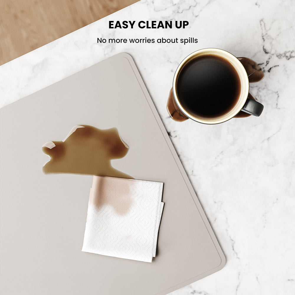 Tapis de bureau de recharge sans fil NovaCharge — Deux zones de charge rapide