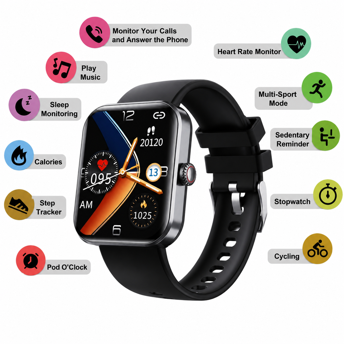 Non-Invasive Glucose Monitor Smartwatch for iOS & Android | livraina