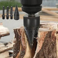 32mm High Carbon Firewood Drill Set — 5-Piece Anti-Slip Cone