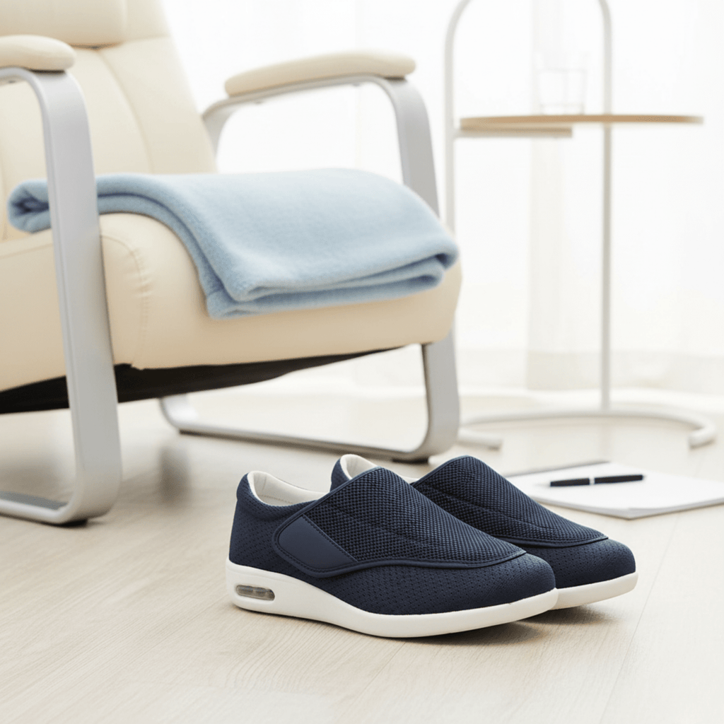 SoleEase Wide Diabetic Shoes — Memory Foam, Zero Drop Design