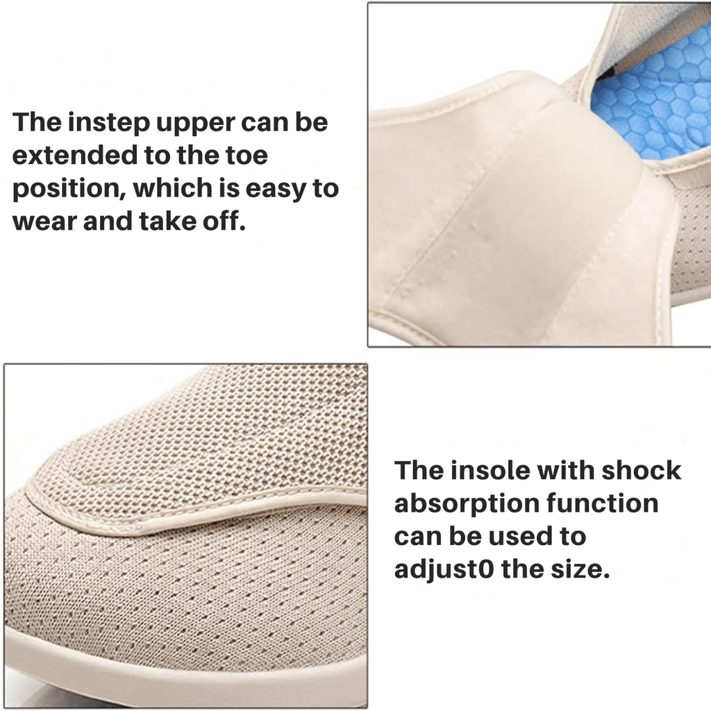 SoleEase Wide Diabetic Shoes — Memory Foam, Zero Drop Design