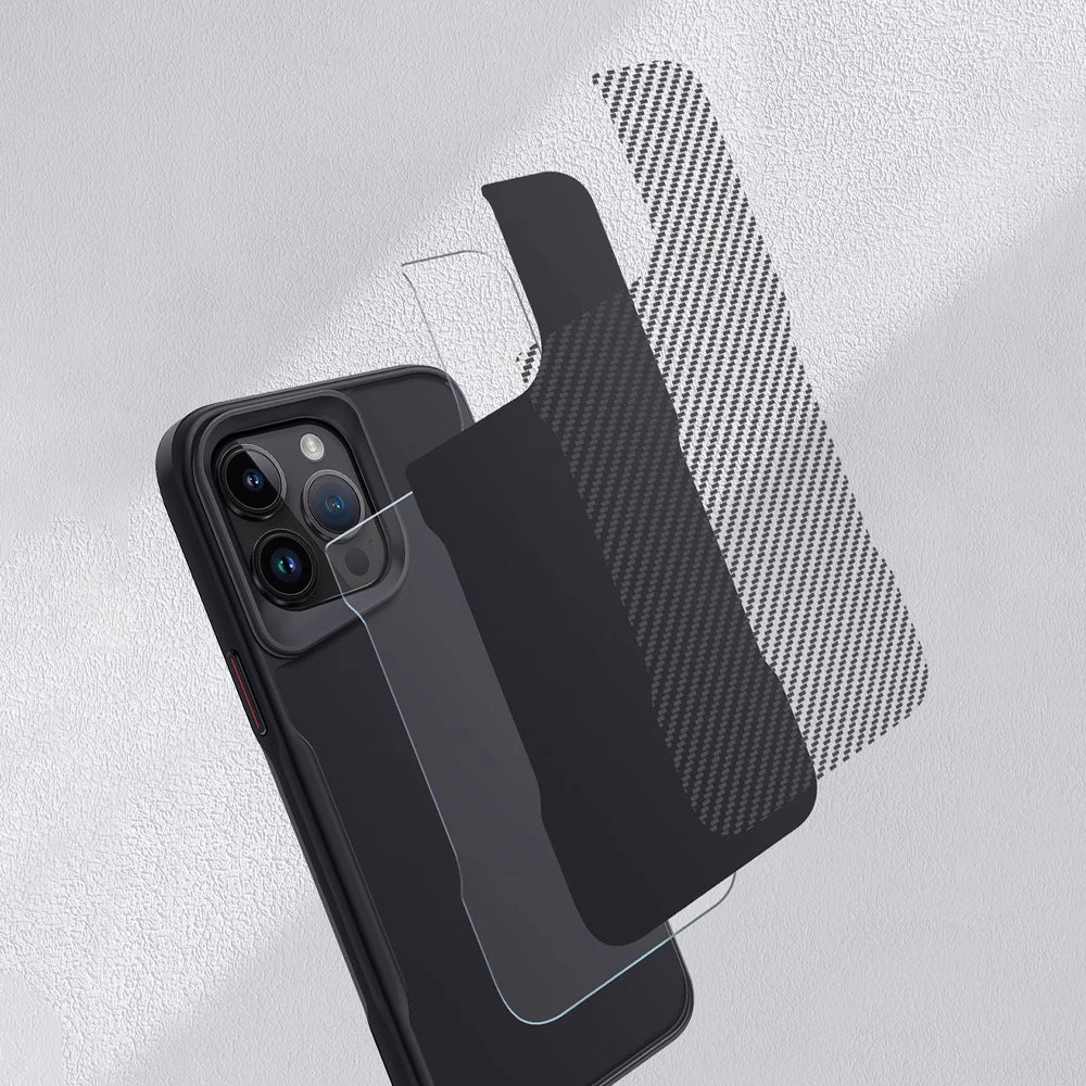 Aegis Shield magnetisk telefondeksel — karbonfib tekstur