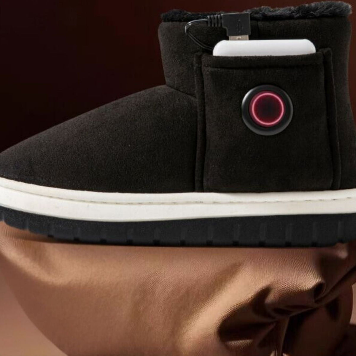 Heated Winter Slippers — Rechargeable Warm Indoor Shoes