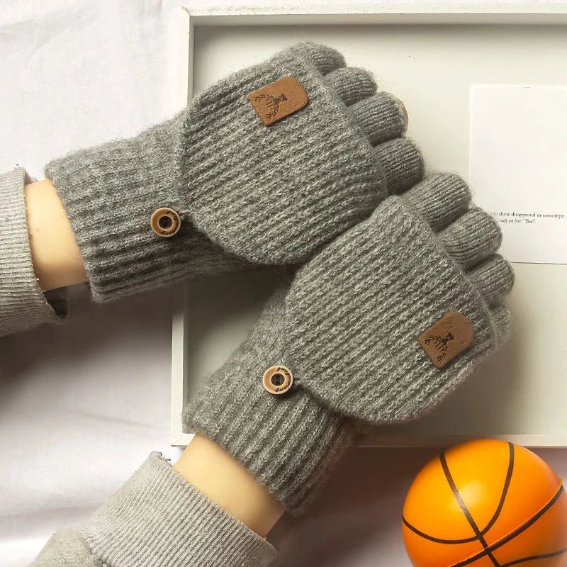 ComfyGrip Gestrickte fingerlose Handschuhe für Männer & Frauen — Besonders warm