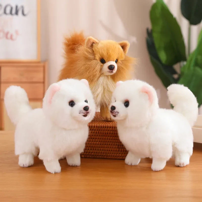 30 cm realistiskt gosedjur i form av en pomeranian